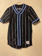 Vintage MacGregor Sand-Knit Multi Color Striped Baseball Jersey Sz S