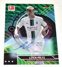 2022-23 Topps Finest Bundesliga Luca Netz Autograph   Green Wave /30