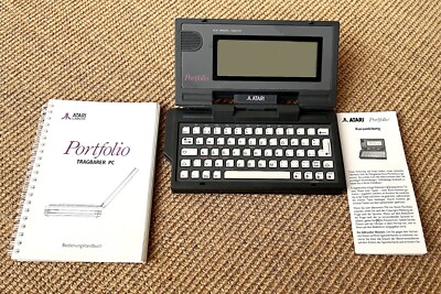 Atari Portfolio 16 bit Vintage Personal Computer Pocket Computer ERSTBESITZ
