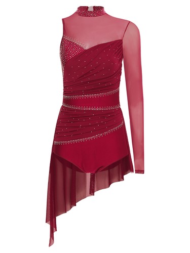 Women Dress Modern Dancewear Gymnastics Leotard Dance Costume Latin Lyrical - Picture 38 of 86