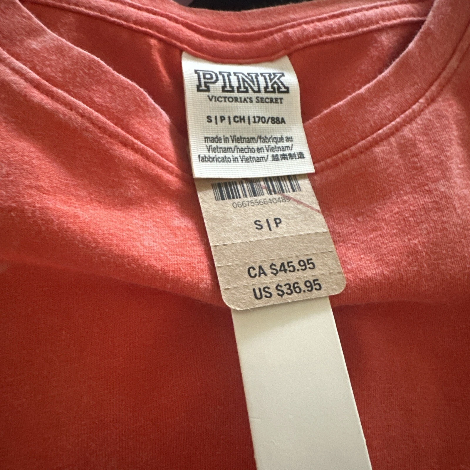 UNDERCOVER Abito da serbatoio Victoria's Secret ROSA arancione arricciato laterale piccolo nuovo con etichette