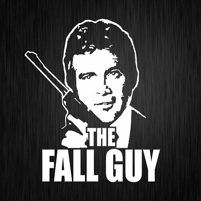 The Fall Guy Colt Seavers Ikone Stencil Weiß Auto Vinyl Decal Sticker ...