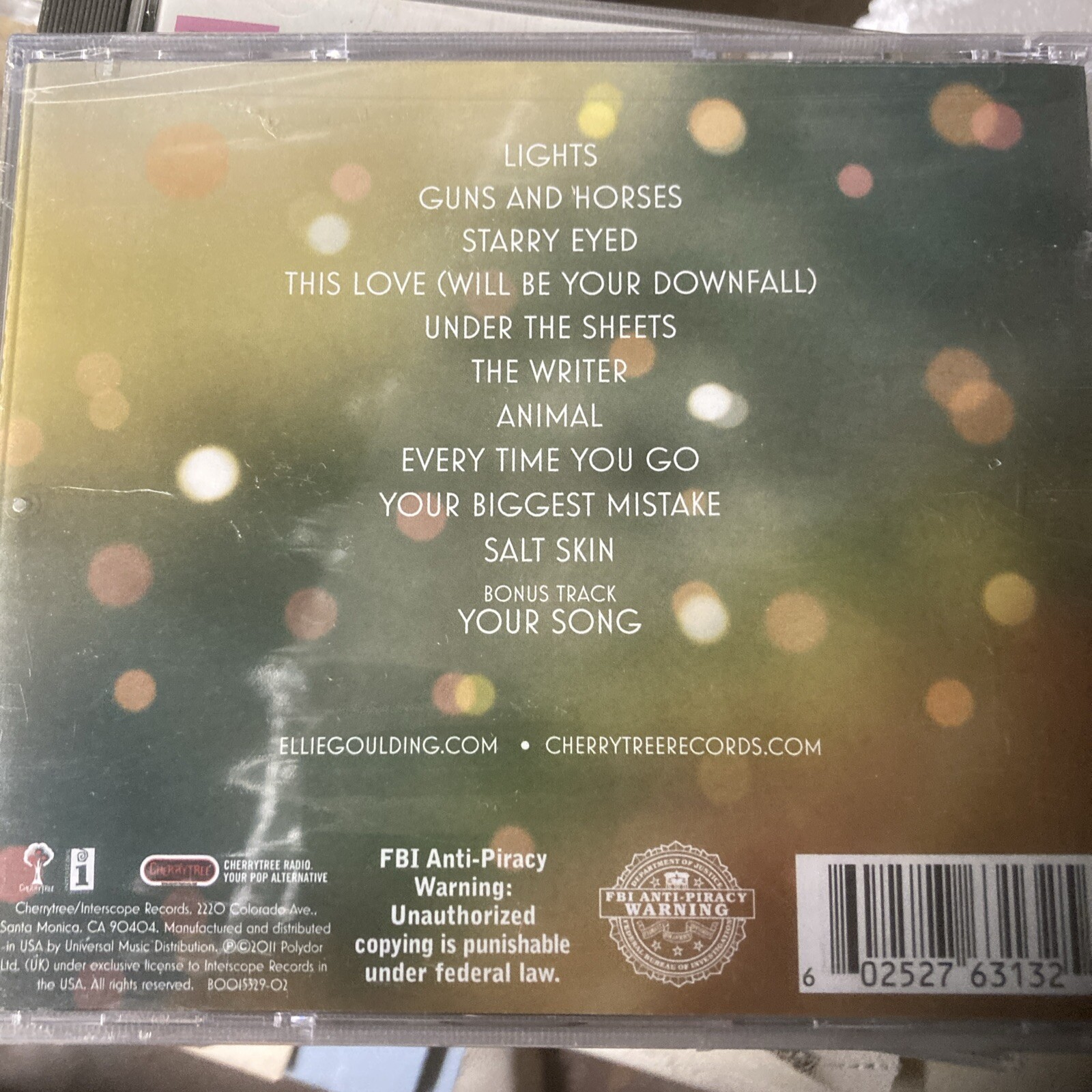 ELLIE GOULDING LIGHTS CD NEW SEALED HYPER STICKERS FRONT 1 UK ALBUM CD