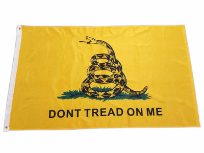 Ships from NY 3x5 Gadsden DON'T TREAD ON ME Rattlesnake Tea Party Flag - Yellow