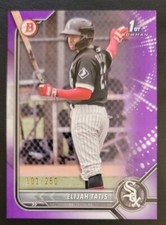 2022 Bowman First Purple Parallel Elijah Tatis /250 1st 