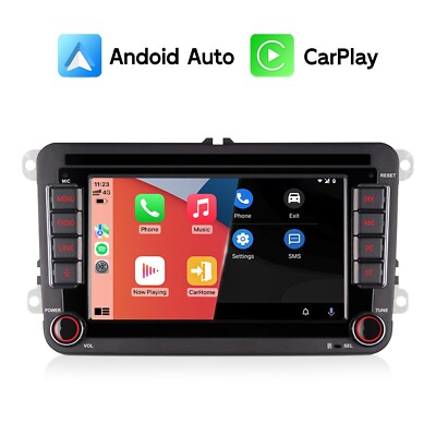 Autoradio Android Auto CarPlay DAB for VW Jetta Tiguan Passat BT FM/AM IPS RDS