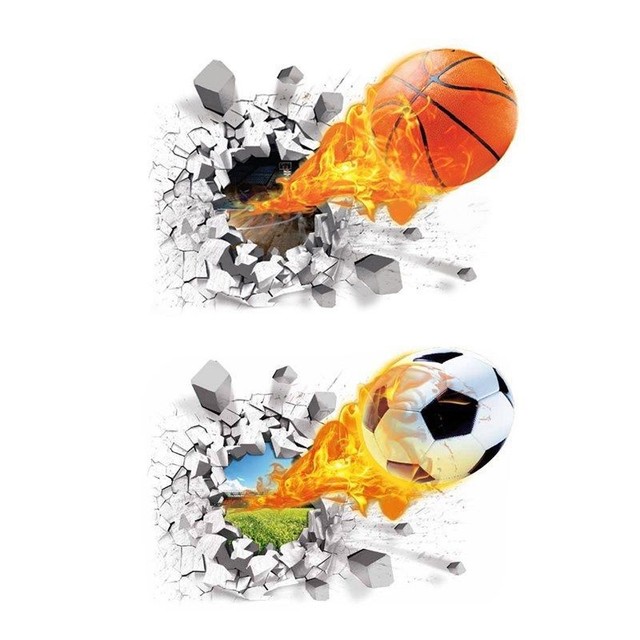 Balls Volleyball Football Room Basketball Decals Darts Wall