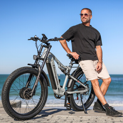 Dual Motor 2000W E-Bike 26 Zoll 840WH Mountainbike Elektrofahrrad Trekking Bike