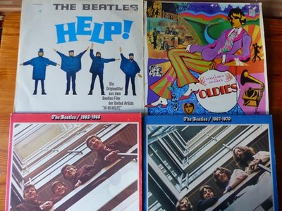 6x Beatles LP, 1962-1966, 1967-1970, HELP, Collection OLDIES