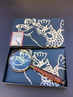 Authentic Models Magnifying Glass Wood & Bronzed