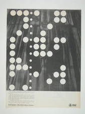 Bell System Information Movers ATT Braniff Airlines Ad 1960s Vintage Dots AD