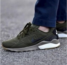 Nike Men’s Size 10 Air Zoom Pegasus 92 Print Olive Mocha Green Running Shoes