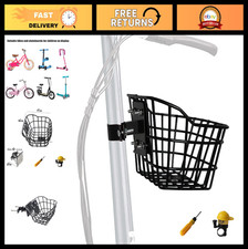 Bike Basket with Fixed Holder - Kids Scooter Tricycle Accessory Kit, Bells  Too