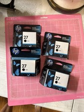 4 HP 27 C8727AN Black Ink Cartridge New