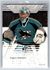 2003-04 Upper Deck SP Authentic #71 Evgeni Nabokov San Jose Sharks