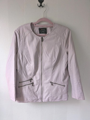 Street One Lederjacke Kunstleder rosa Gr.42/44