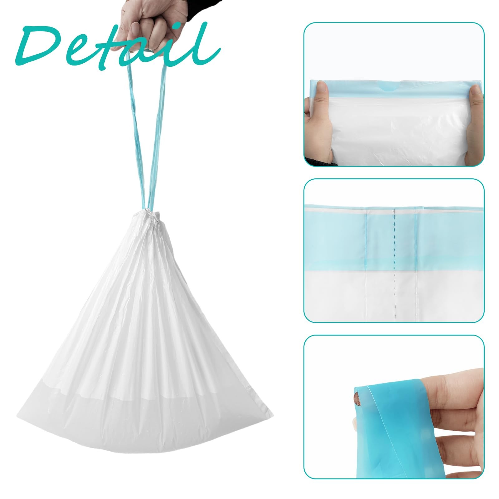 120 Pack Potty Chair Liners with Drawstring,Disposable Training Toilet Seat