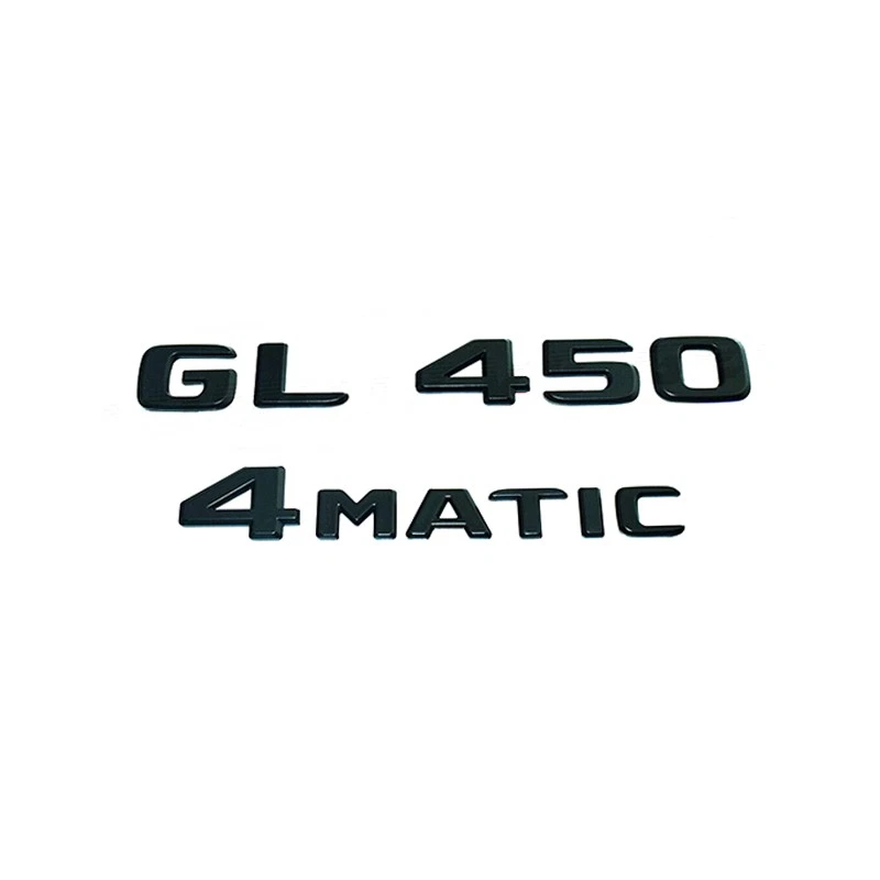 GL450 4MATIC Emblema Estrella Trasera Negro Letra Mate Negro Logo Para AMG Benz X166 Foto 2 de 4
