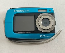 Polaroid iS085 Dual-Screen Waterproof Digital Camera Clean Untested Parts 16.0