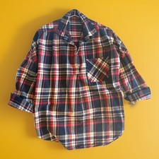 FRENCH CONNECTION Womens Flannel Shirt  Check Navy  Multicoloured size S/M