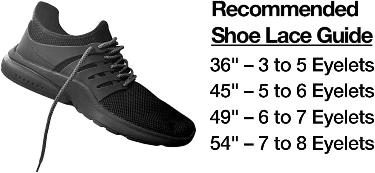 SAOLA SOL3 Premium Rope Laces Lacci rotondi per scarpe da ginnastica stivali 54 pollici nero