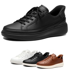 Men's Casual Dress Sneakers Slip On Lace Up Walking Business Breathable Shoes