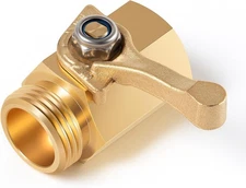 12353 Brass Shut-Off Valve for Dramm 12353 with Ergonomic Turn Handle 3/4” Hose