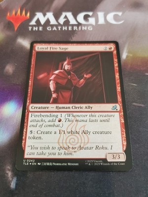 Mtg. Loyal Fire Sage. Foil. Avatar: The Last Airbender Eternal-Legal. Pack Fresh