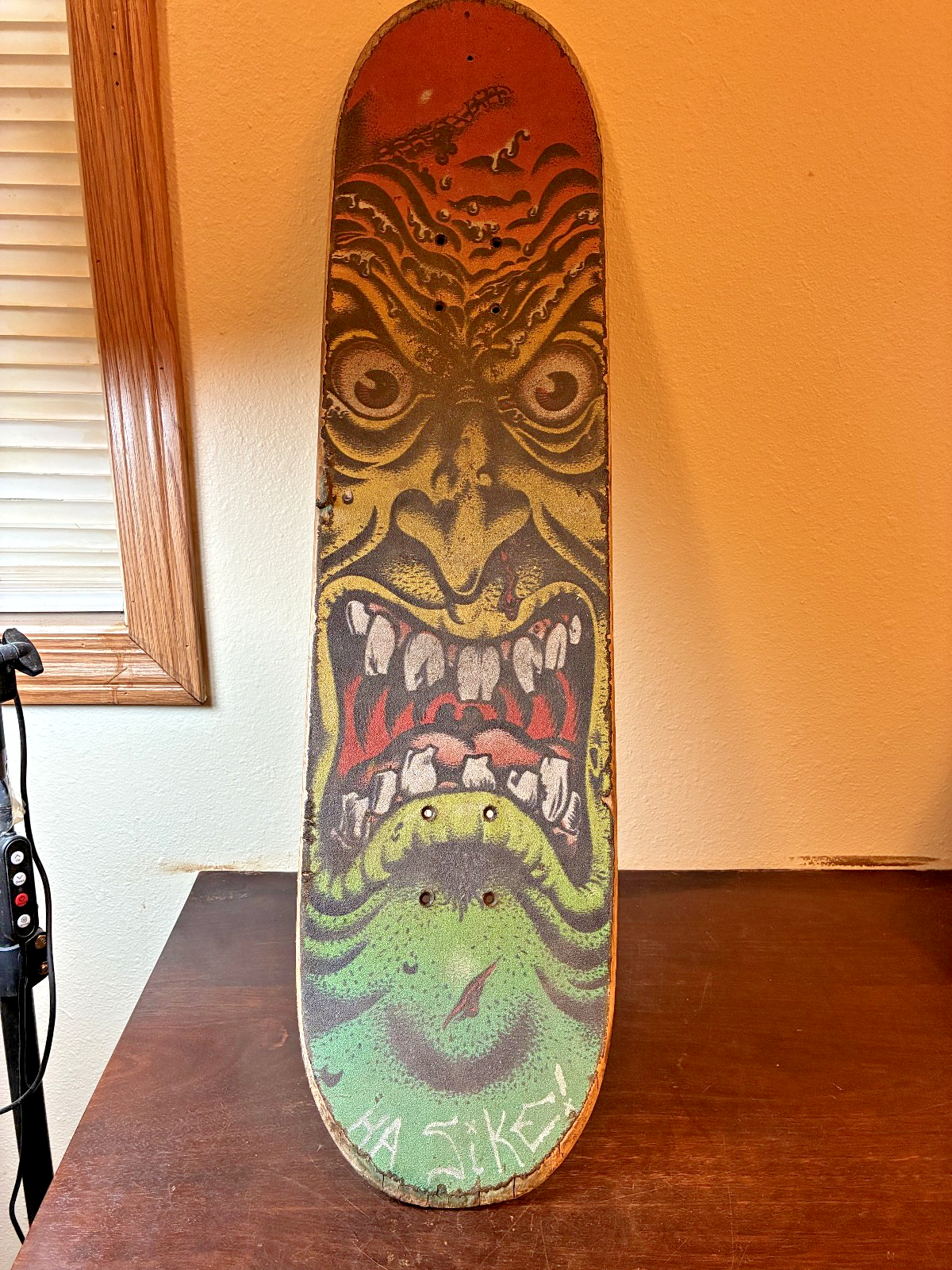 Skateboard Deck Only, Santa Cruz Rob Roskopp Face, ATM Click, Used-image