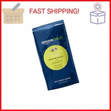 Amazon Fresh Organic Fair Trade Peru Ground Coffee, Medium Roast, 12 Ounce