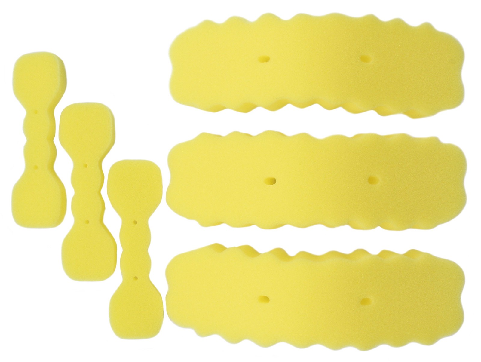 6 Pack Bottle Brush Replacement Sponges Head Refill 3 Bottle