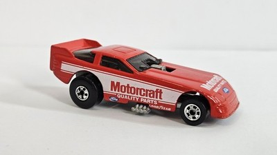 Vintage Hot Wheels Motorcraft Ford Funny Car Malaysia Base 1977 Red HotWheels 