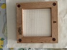 Vintage Tile Trivet Hot Plate Wall Art Hanging in Oak Frame "Coffee" 7.5"x 7" — photo 3