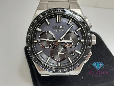 Seiko Astron Nexter Day Date Sbxc109 5X53 Gps Solar Qz Ti Navy