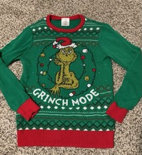 Childrens The Grinch Christmas Sweater Sz M