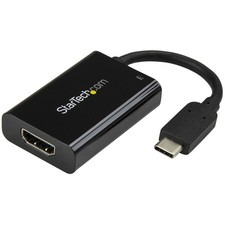 StarTech.com USB C to HDMI 2.0 Adapter with Power Delivery - 4K 60Hz USB Type-C