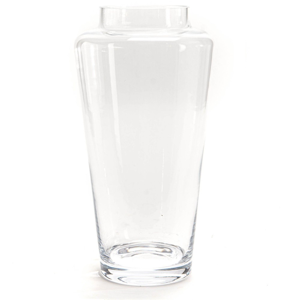 Vase éternel 50 cm verre transparent grand format pour pampa et lys