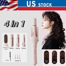 Automatic Hair Curler Iron Temp Adjustable Rotating Styling Curler Anti-Scalding
