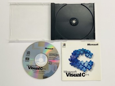 Microsoft Visual C++ Version 4.0 (Windows) CD, With Key Code FREE