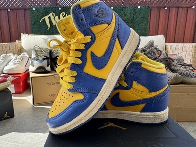 GENTLY WORN Jordan 1 High OG (PS) Reverse Laney FD2597700 Varsity Maze SZ 12.5C