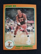 1985 Star team super TERRY CUMMINGS 5x7 card # 1   [C4]