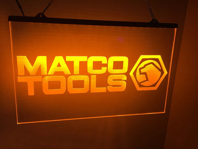 MATCO TOOLS LED NEONLICHTSCHILD für Autowagen LKW Reparatur Service Store...