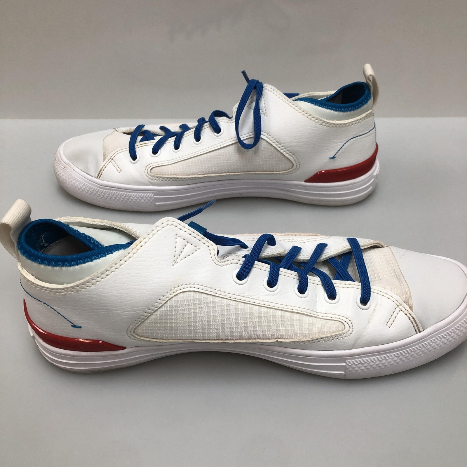 Converse Chuck Taylor All Star Shoes Mens 10.5 White Blue Sneakers 165345C Logo thumbnail 8