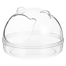 Transparent Small Pet Cage Hamster Shower Container Hamster Sand Bathroom