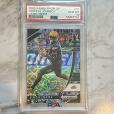 2020 Panini Prizm Draft Picks Diontae Johnson #37 Camo Prizm /25 PSA 10 Football