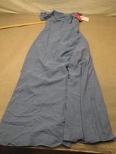 NWT JJs House Size 10 Womens Gray Ruffle A Line Long Beauty Wedding Dress 434