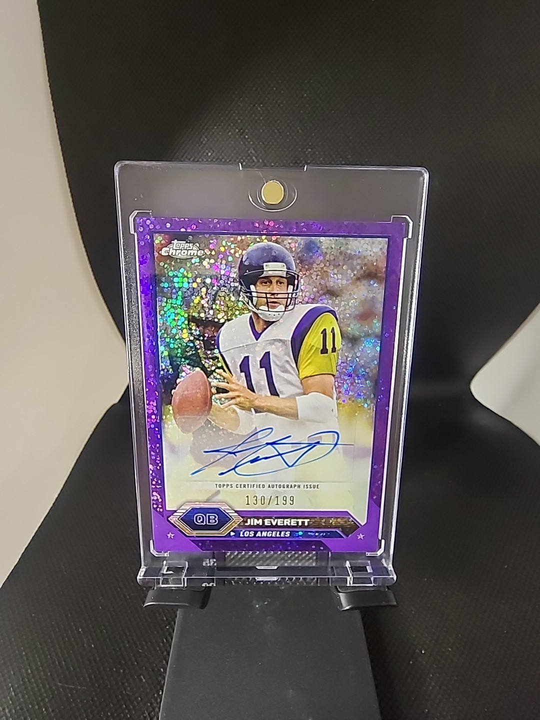 2023 Topps Composite Jim Everett Chrome Blue Refractor Auto #'d /150 Color Match
