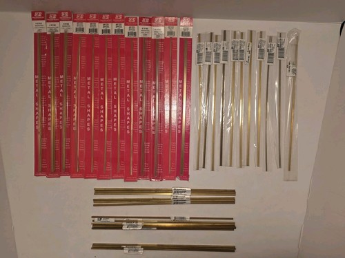 K&S Brass Rod Tube Strip Square Stock Lot NOS Hobby Model Building