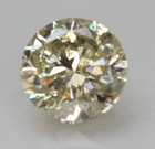 Cert 0.50 Carat Fancy Yellow VS1 Round Brilliant Natural Enhanced Diamond 4.92mm