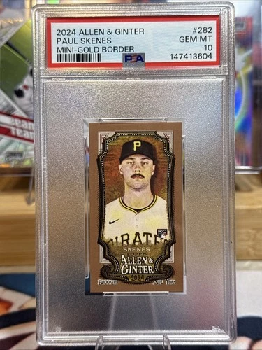 2024 Topps Allen & Ginter - Paul Skenes Rookie #282 Mini Gold Border PSA 10